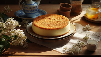 AI Art Cheesecake Delight, AI Art, food, cheesecake HD wallpaper