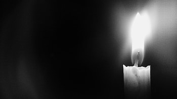 Candle Light Black White Wide Uploaded by Sk HD wallpaper