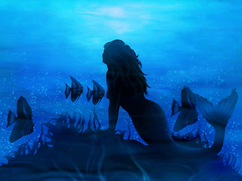 Mermaid, aquatic, fantasy, beauty HD wallpaper