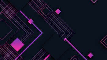 Light Purple Black Geometric Minimalist Lines Square Abstract HD wallpaper