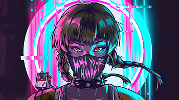 Scifi Cyber , mask, neon, cyberpunk, scifi, artist, artwork, digital-art, artstation HD wallpaper