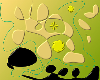 Fuzzy Art Logic, sqwiggles, abstract, clear mind with troubled thoughts, art, curves HD wallpaper