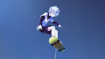 Killua Zoldyck , hunter-x-hunter, anime, artwork, digital-art, art, ai, artist HD wallpaper