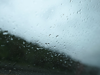 Rain, Drops, Macro, Glass HD wallpaper