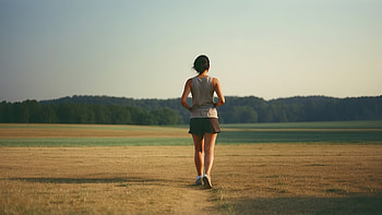 Running in Nature, exercise, running, fitness, nature HD wallpaper