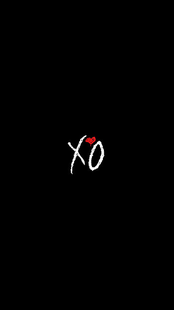 XO LOVE, amoled, weeknd, black, the weeknd, heart HD phone wallpaper