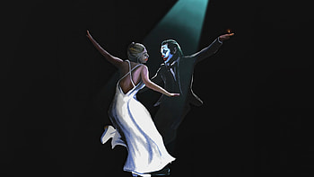 Joker Folie A Deux Beast And Beauty, joker-2, joker-folie-a-deux, joker, 2024-movies, movies, superheroes, lady-gaga, harley-quinn, monochrome, 8-bit, artwork, artist, digital-art HD wallpaper