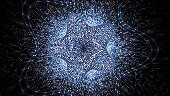 Blue White Stars Pattern Fractal Abstraction Abstract HD wallpaper