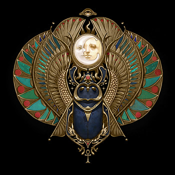 Artstation, Old Egyptian scarab relic HD phone wallpaper