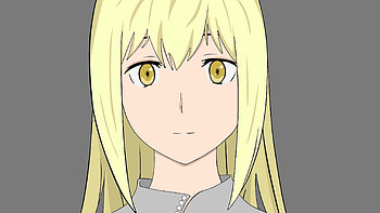 Blonde, long hair, yellow eyes, beautiful, Ais Wallenstein HD wallpaper