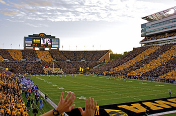 Iowa Hawkeyes Football, Big 10 stadiums, Stadium view, Iowa HD wallpaper