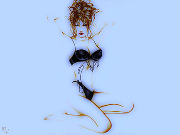JaneskoAtMidnight, nice ahir, woman, lingery HD wallpaper