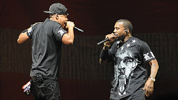 Jay Z & Kanye West backdrop HD wallpaper