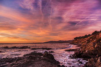 Usa Coast Sunrise Waves , sunrise, sunset, waves, coast, nature HD wallpaper