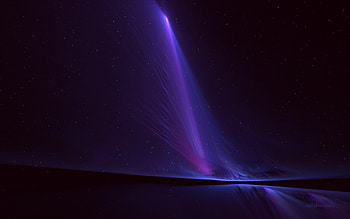 Northern Auroras, purple, abstract, wp HD wallpaper