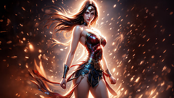 Wonder Woman In Full Glory, wonder-woman, superheroes, artwork, art, digital-art HD wallpaper