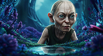 Gollum in a Stunning Ultra, Gollum, fantasy, forest, surreal HD wallpaper