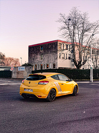 Megane RS, sky, Sportcar, automotive_design, Renault, car, Meganers, Megane3rs, Renaultsport HD phone wallpaper