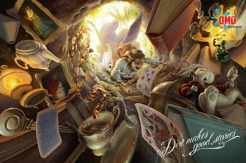 :), white, oscar ramos, omo, creative, fantasy, alice, add, wonderland, funny, card, commercial, rabbit HD wallpaper
