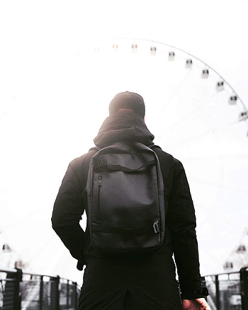 Miscellanea, Miscellaneous, Style, Human, Person, Backpack, Rucksack, Jacket HD phone wallpaper