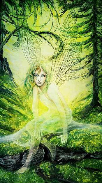 Hada 01, magic, forest, green, nature, fairy HD phone wallpaper