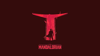 The Mandalorian Digital Minimal Art , the-mandalorian, tv-shows, star-wars, minimalism, minimalist HD wallpaper