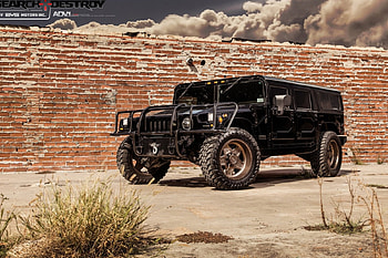 Black Hummer, Hummer, Custom Wheeels, Tint, GM HD wallpaper