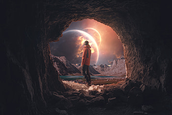Portals Of New World And Hopes, alone, artist, artist, artwork, digital-art, deviantart HD wallpaper