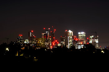 Night, Building, Lights, Dark, Night City, Glow HD wallpaper