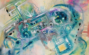 Abstract, , Drawing, Shapes, Shape, Soft Colors, Soft Colours, Quirkiness HD wallpaper