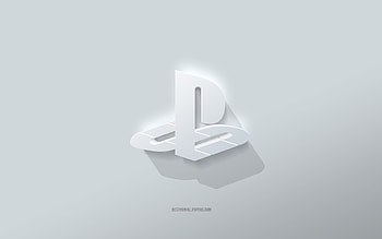 PS logo, PlayStation, add background, PS 3D logo, 3D art, PS, PlayStation logo, 3D PS emblems HD wallpaper