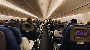 Airplane, People inside, stock video, Passenger experience HD wallpaper