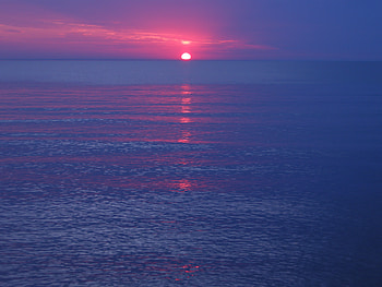 Nature, Sunset, Sky, Sea, Horizon, Ripples, Ripple HD wallpaper