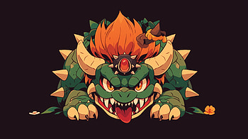 Bowser | Iconic Gaming Villain Background, Bowser, dragon, video game, cartoon, Villain HD wallpaper