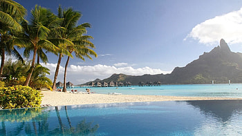 Matira Beach, Bora Bora HD wallpaper