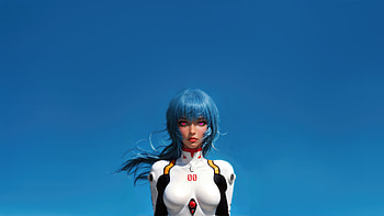 Rei Ayanami Neon Genesis Evangelion Minimal , rei-ayanami, neon-genesis-evangelion, anime-girl, anime, minimalism, minimalist, artist, artwork, digital-art HD wallpaper