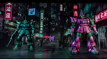 Gundam and Zaku - Epic Mecha Showdown, Gundam HD wallpaper