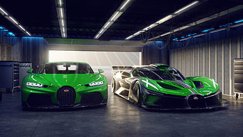Bugatti Chiron And Bugatti Bolide, bugatti-bolide, bugatti-chiron, 2021-cars, cars HD wallpaper