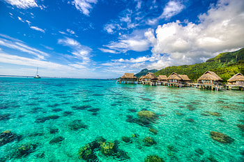 Nature, Sky, Coast, Ocean, Bungalow HD wallpaper