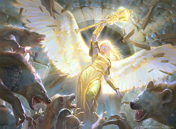 Angel, art, yellow, marta nael, fantasy HD wallpaper
