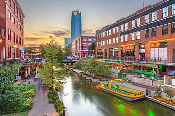 Oklahoma City, Bricktown, Downtown, Restaurants HD wallpaper
