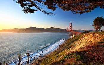 Landscape, Cities, City, Road, Bridge, View, San Francisco, Golden Gate, Foreshortening HD wallpaper