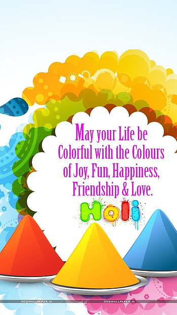 Happy Holi, Holi Wishes, holi, wishes, festival HD phone wallpaper