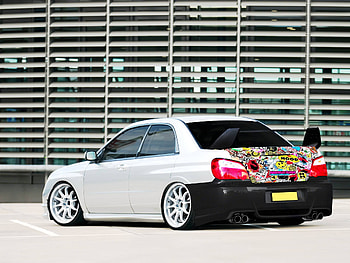 Subaru Impreza, Hellaflush HD wallpaper