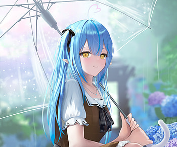 Yukihana Lamy, hololive, Yukihana Lamy, Anime, Virtual Youtuber HD wallpaper