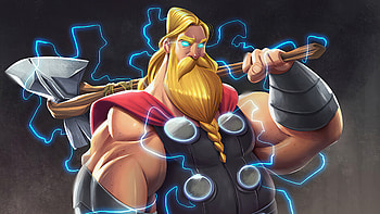 Thor Fat, thor, superheroes, artwork, digital-art HD wallpaper