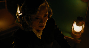A Haunting in Venice (2023) - Official Still , Michelle Yeoh, lamp, light, dark, night HD wallpaper