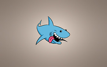 Background, Art, Vector, Protruding Tongue, Tongue Stuck Out, Shark HD wallpaper