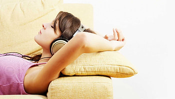 relax girl, lady, music, entertaiment, relax, head HD wallpaper