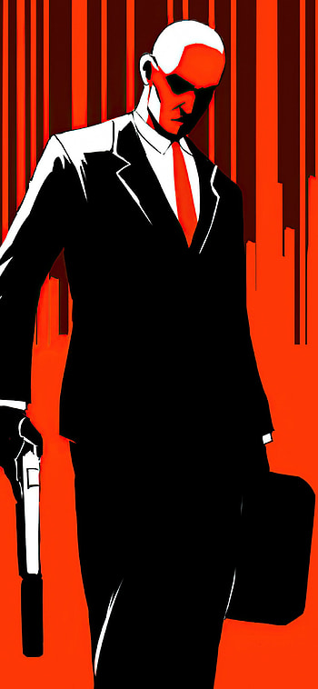 Hitman, Game, Minimal game art, X HD phone wallpaper